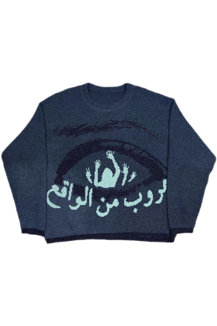 'Arabic Eyes' Knitted Sweater