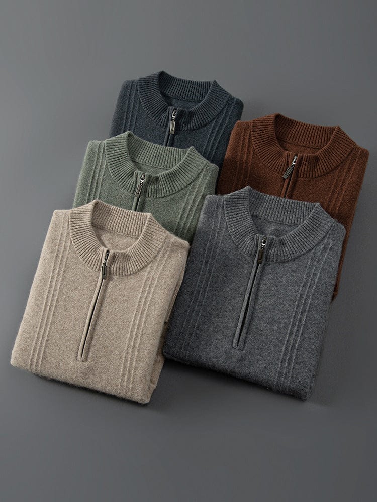 Nuciance - Cashmere Old money Zip-up