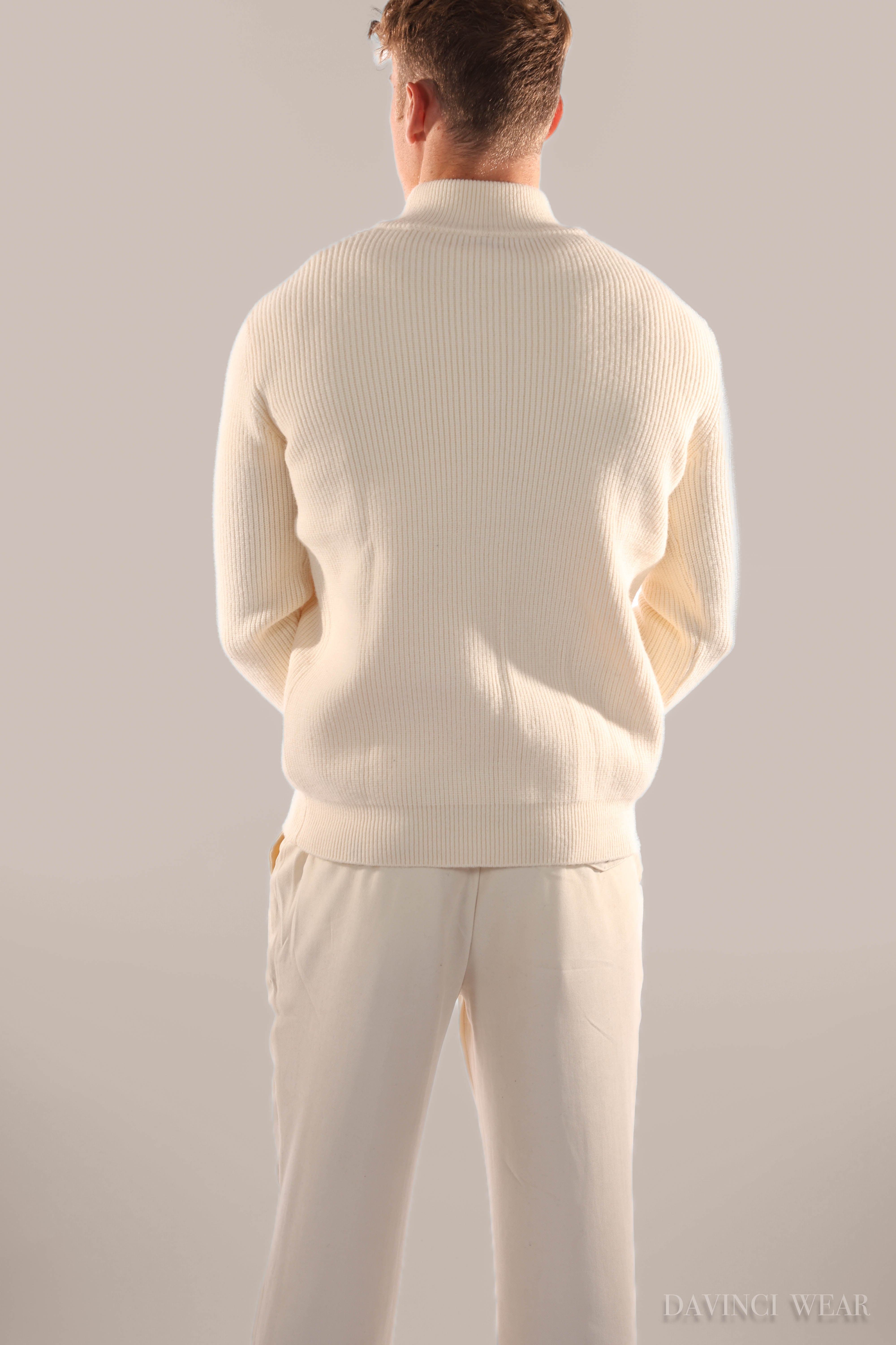 Marco Marino - Heren Cashmere Half-Zip Trui