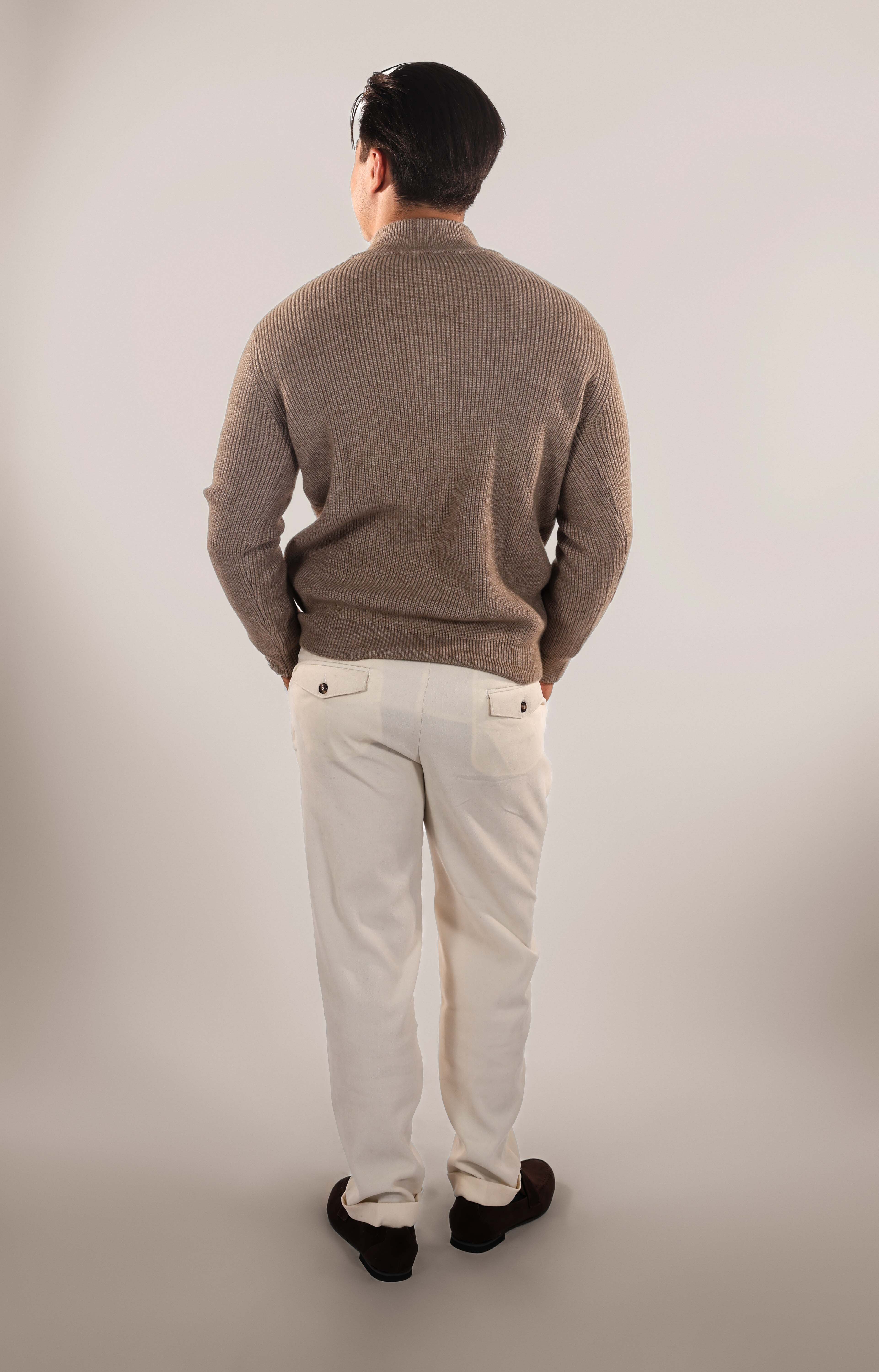 Marco Marino - Heren Cashmere Half-Zip Trui