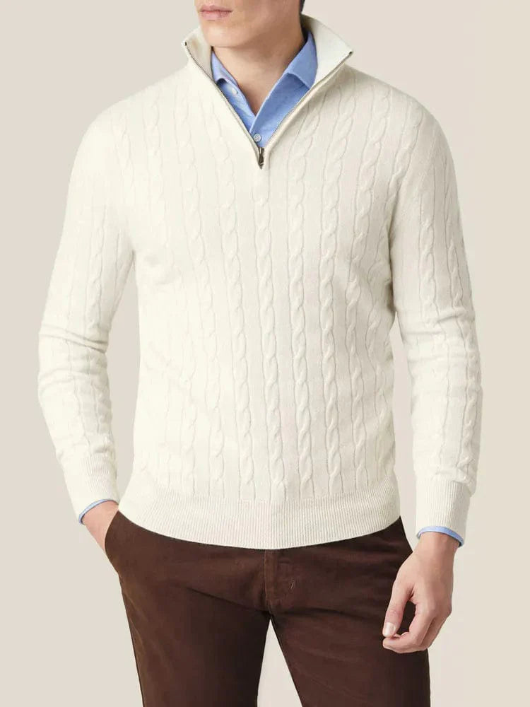 Nuciance - Cashmere zip-up sweater