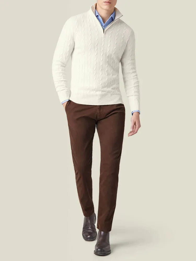 Nuciance - Cashmere zip-up sweater